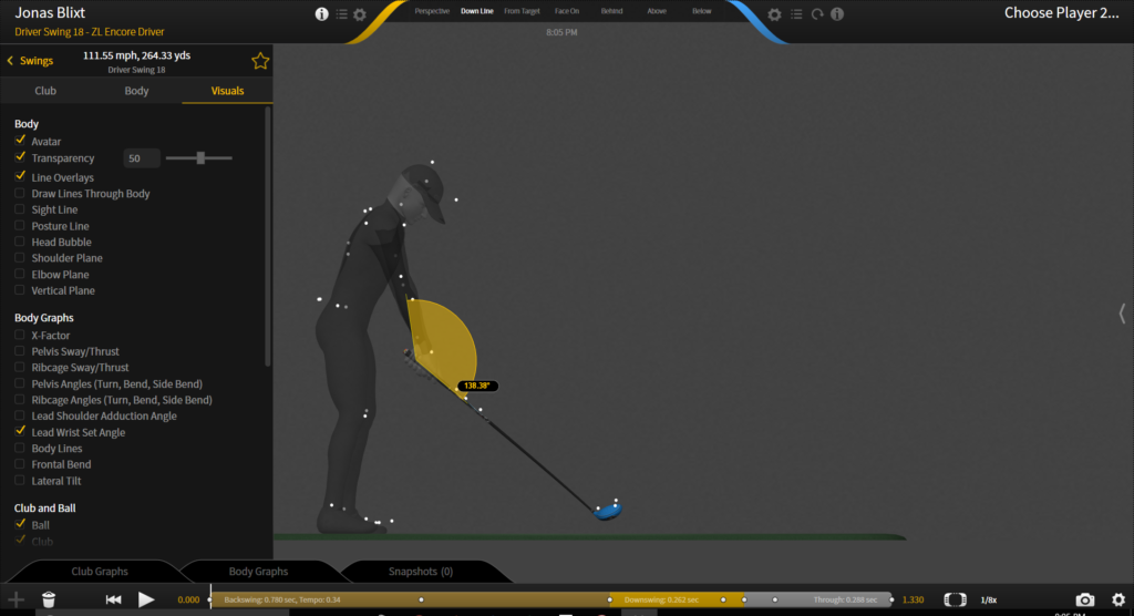 Gears Settings Golf Visuals Tab Gears Sports