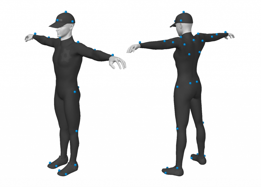 soccer motion capture compression suits