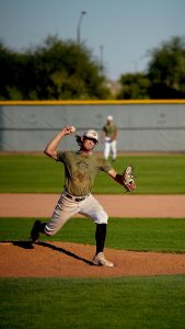 baseball player pitching