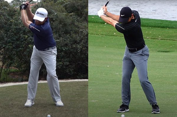 Impact Position for the Golf Swing (rear view)